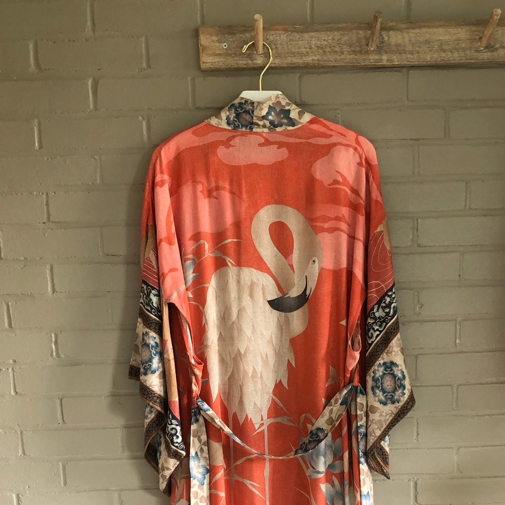 Spell Cherry Blossom Kimono Robe - S/M